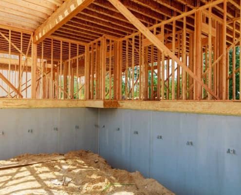 Konstruktion af bygning i træ